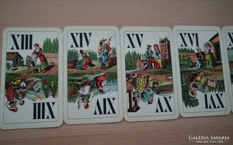 50-es évekbeli tarokk kártya pakli