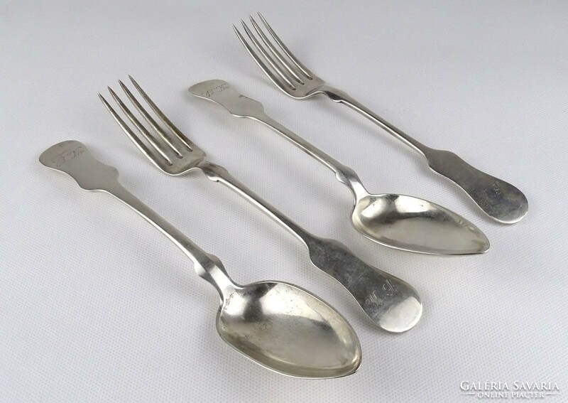 1R011 old silver cutlery set 270g