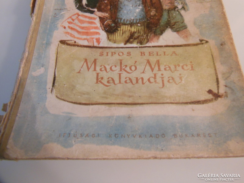 KÖNYV -1961 - MACKÓ MARCI KALANDJAI - SIPOS BELLA - 25 x 17 cm  183 oldal - AGYONOLVASOTT