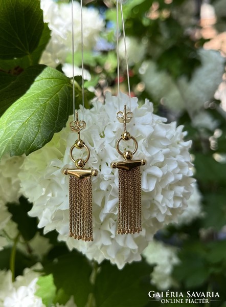 Sale - rare pair of art deco earrings 18 k