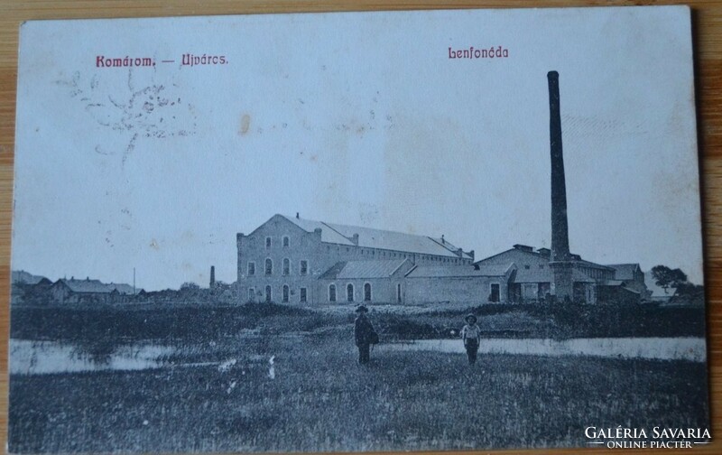 1918.- Komárom - postcard - ujváros - flax spinning