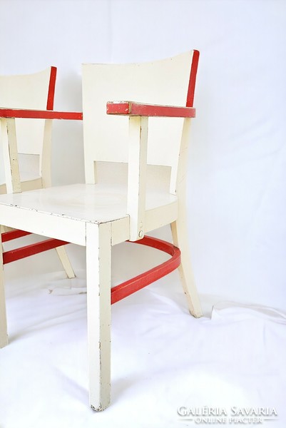 Vintage wooden armchairs