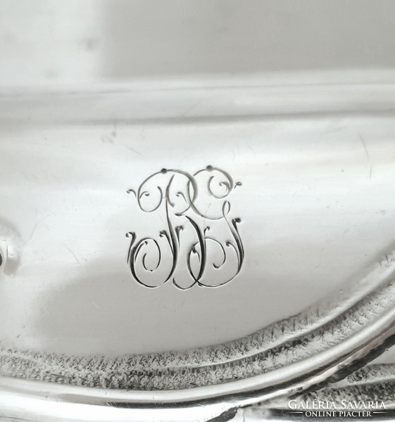 Bécsi ezüst szecessziós tálca (331 g)