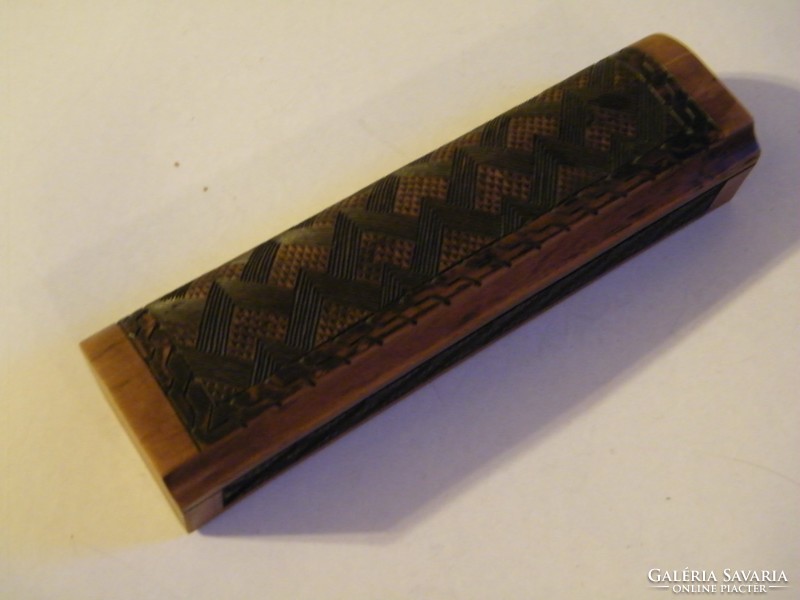Handmade wooden box, table pen holder