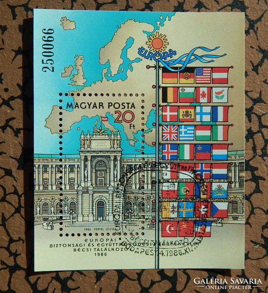 1986. European Security and Cooperation Conference (x.) Vienna, block -o-