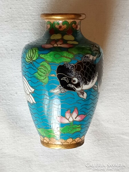 Cloissone vase compartment enamel vase enamel vase 7.5cm