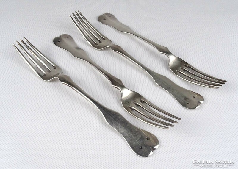 1R017 old silver fork set 4 pieces 190g