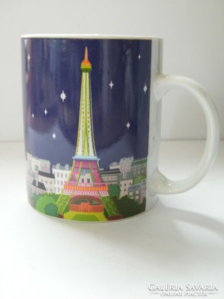 Pylones porcelain mug with Paris night pattern