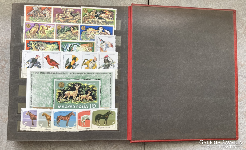 Állatok és növények magyar postatiszta bélyegeken albumba rendezve