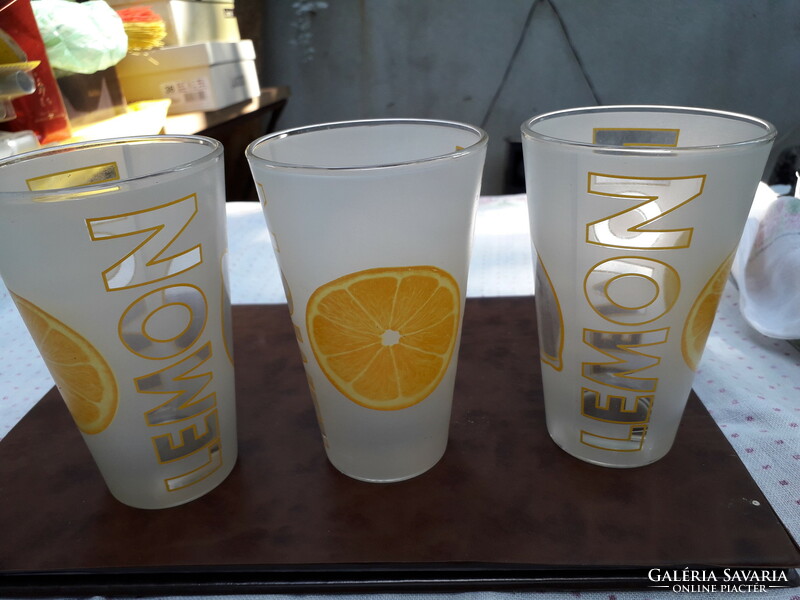 Lemon lemonade glasses 3 flawless - in one