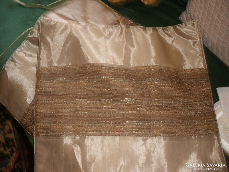Silk genuine silk cushion covers beige, new