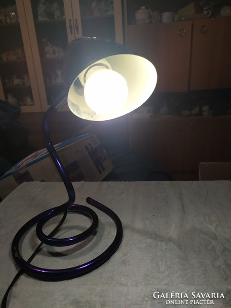 Metallic purple table lamp