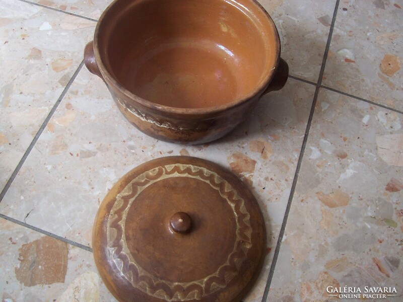 Old pot with lid