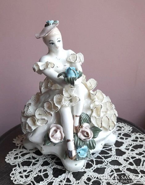 Unique rarity: ballerina porcelain statue