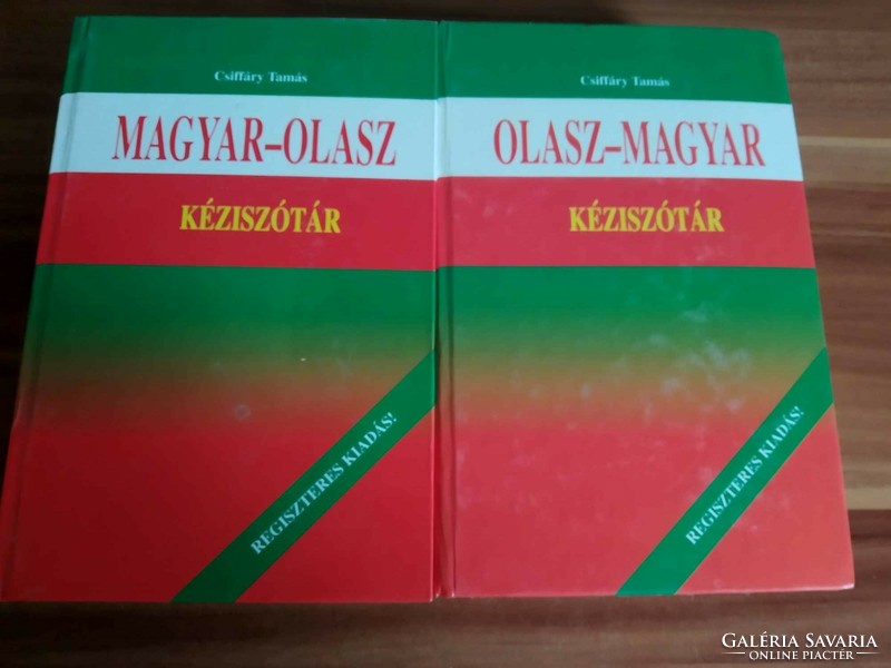 Italian-Hungarian, Hungarian-Italian hand dictionary, in one