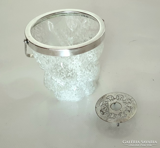 Silver-plated wmf ice cube holder, ice cream, ice cream dispenser, wine cooler