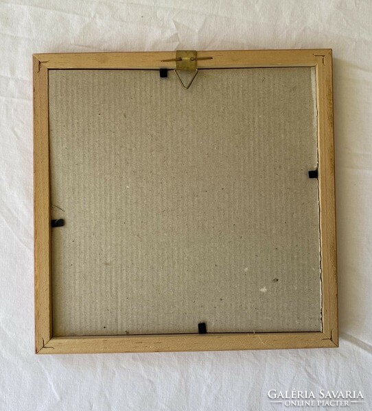 Cherry wood square wall picture frame
