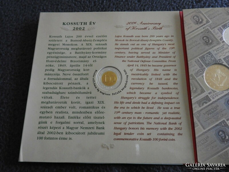 2002 Kossuth 100 forint traffic row pp with beautiful gilding, kossuth not worn! Only 3000 pieces! II.