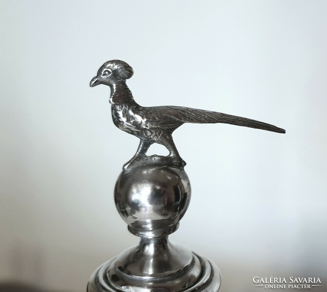 Viennese pheasant silver candle holder (575 g).