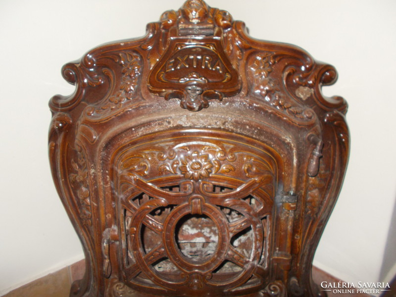 Antique fireplace stove, fireplace stove