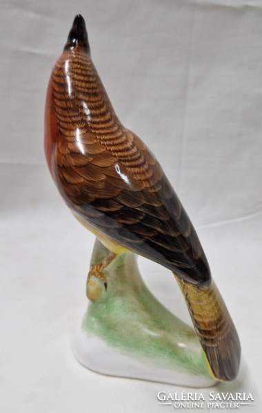 Bodrogkeresztúri nagyméretű kézzel festett kerámia papagáj hibátlan állapotban 20 cm.