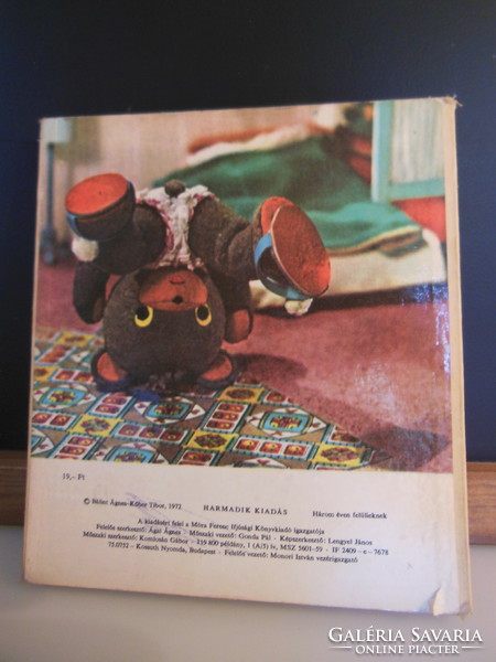 Book - 1972 - TV teddy bear - Ágnes Bálint - 23 x 20 cm