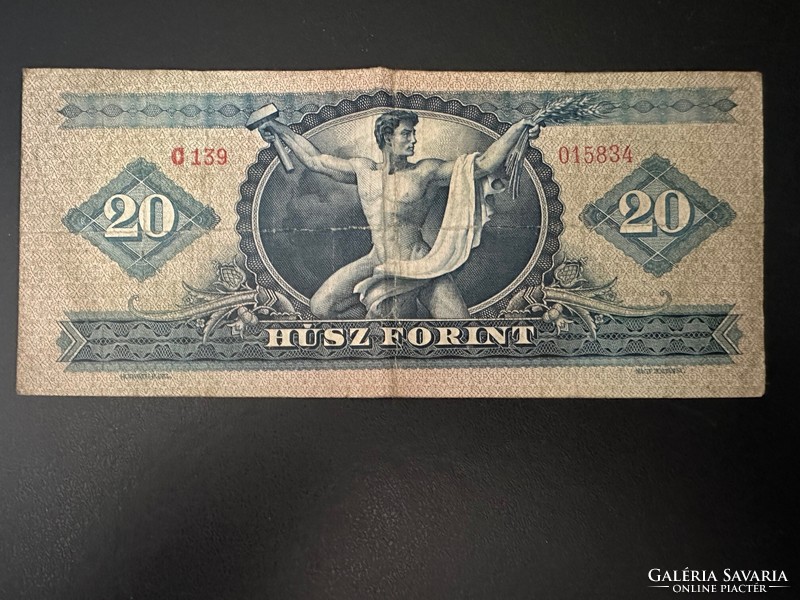 20 forint 1957.  VF!!  RITKA!!