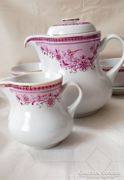 Raven Háza Tokaj patterned tea set