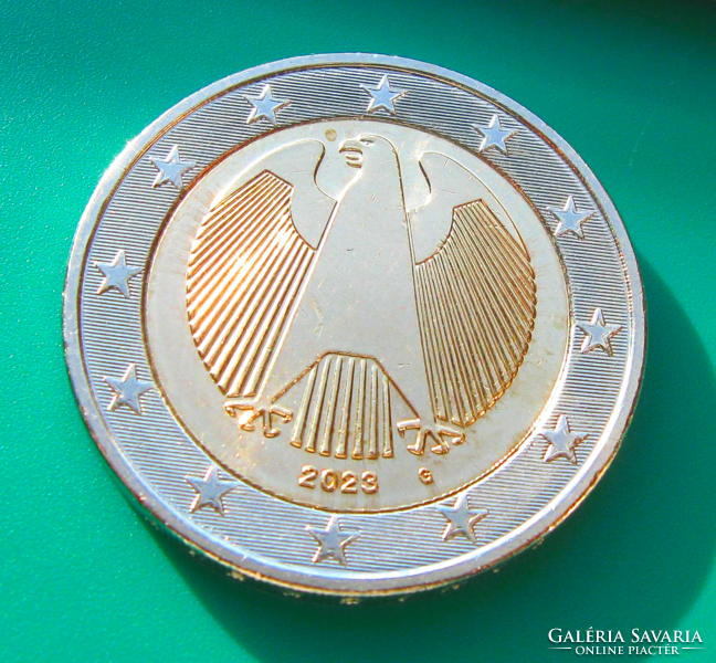Németország -  2 euró  – 2023 – ''G'' - Sas - Ritkaság!