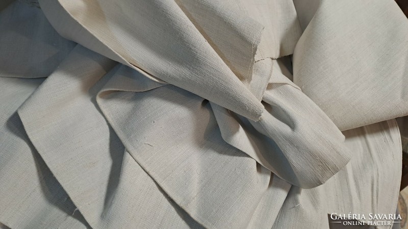 Natural woven linen in meters, 5 meters long, 66 cm wide