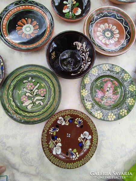 Old Karcag, Hódmezővásárhely and other folk ceramic wall plates