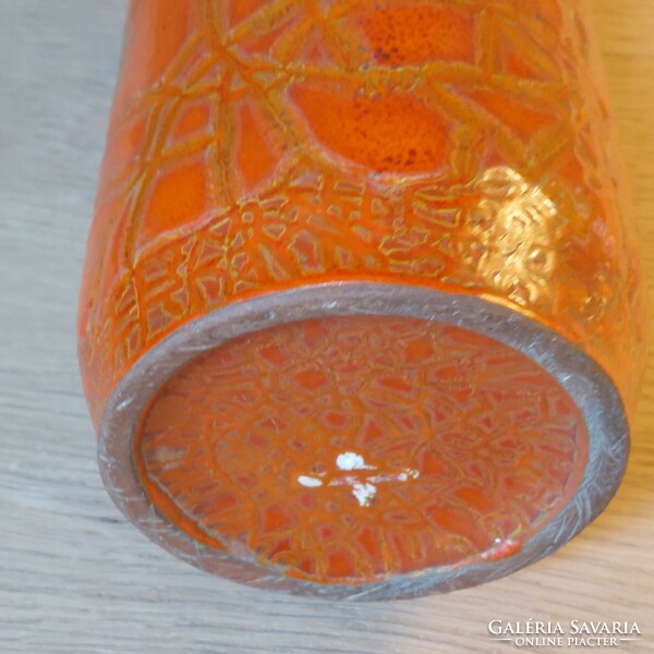 43 cm-es Csizmadia Margit Pesthidegkúti kerámia váza