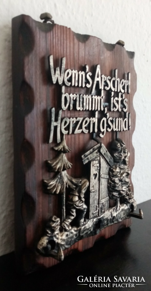 Ausztria humoros mondással (WC) fa tábla eladó