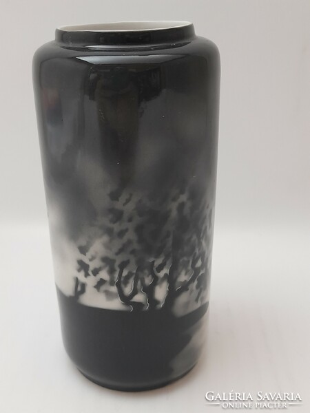 Ritka Drasche porcelán váza