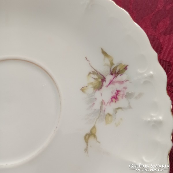 2 antique porcelain bowls, saucers