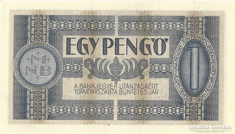 1 Pengő 1938 unstarred unc aunc