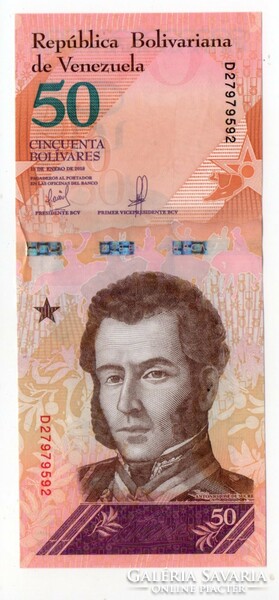 50     Bolivares   2018     Venezuela