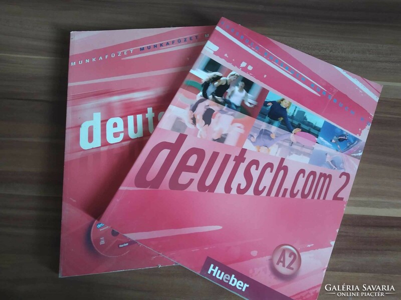 German language book + workbook (unfilled) + cd, deutsch.Com 2., Hueber edition