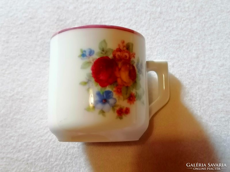 Old, rare floral coffee cup from Zsolnay 4.