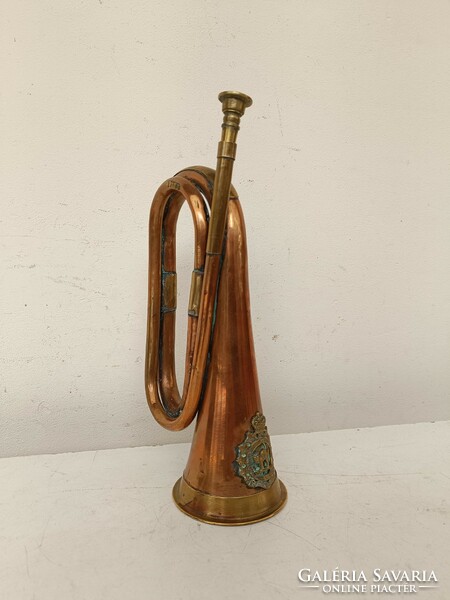 Antique musical instrument military trumpet british army brass militari 746 8681