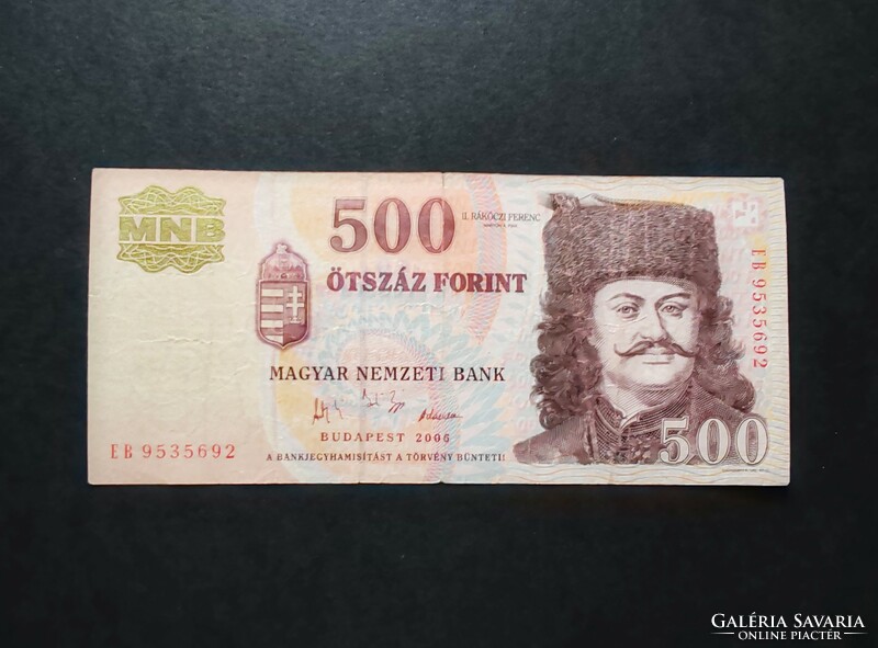 500 Forint 2006 EB, F+, emlékkiadás