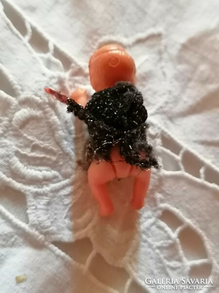 Old very small rubber doll from a traffic light, a rarity for a dollhouse 1.