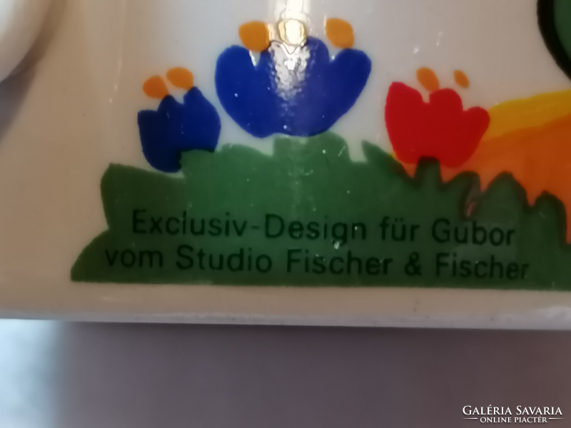 Rare 70s Gubor mug, studio fischer & fischer design mug