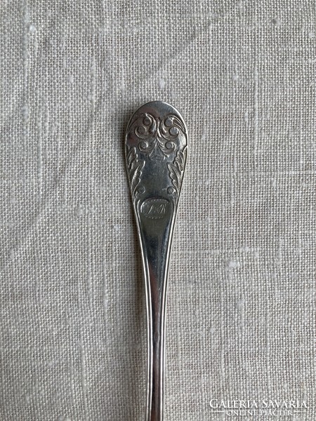 Antique Swedish silver tea spoon