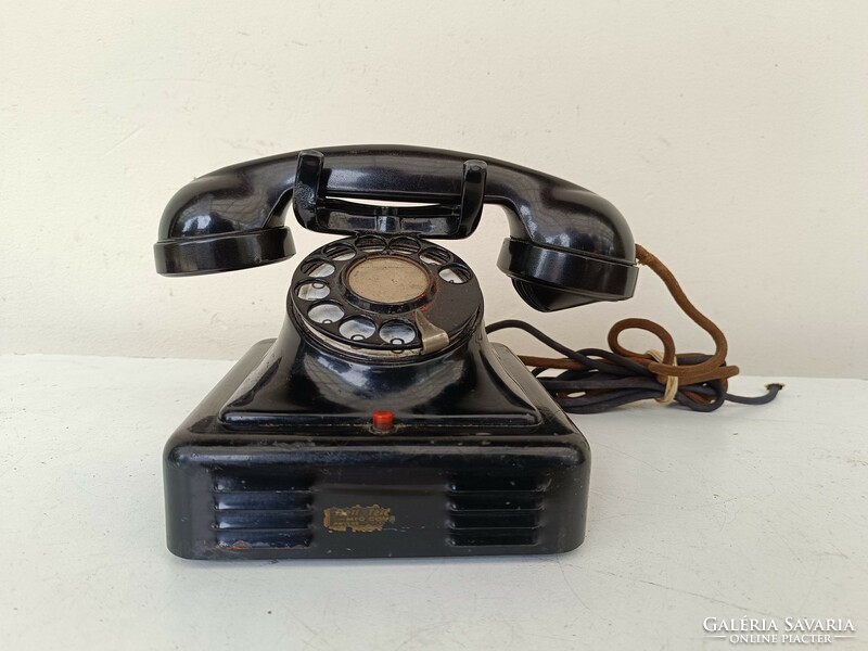 Antique telephone desk dial telephone 1930s starožitný telefón 866 8764