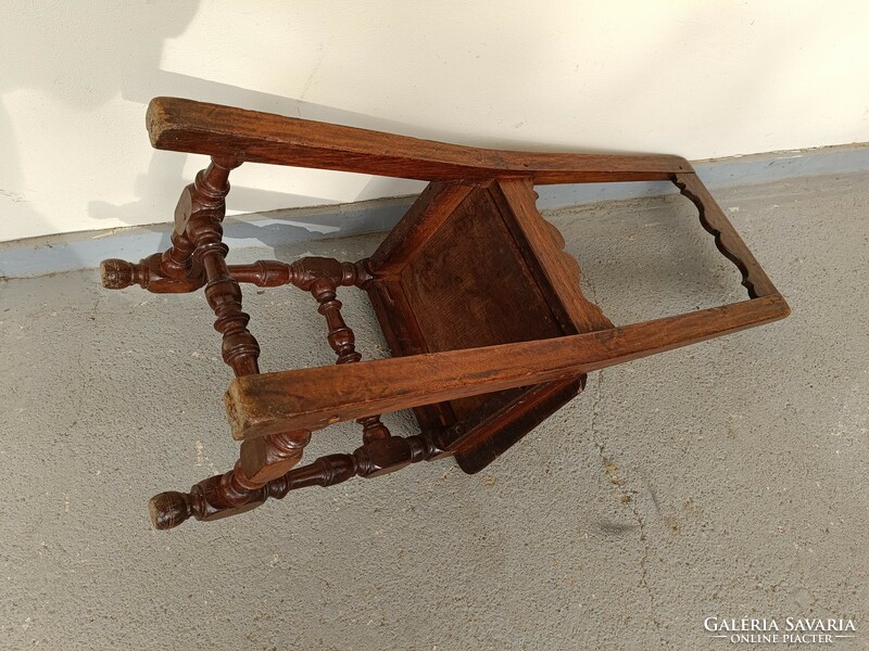 Antique ethnographic folk peasant furniture wooden chair 812 8804