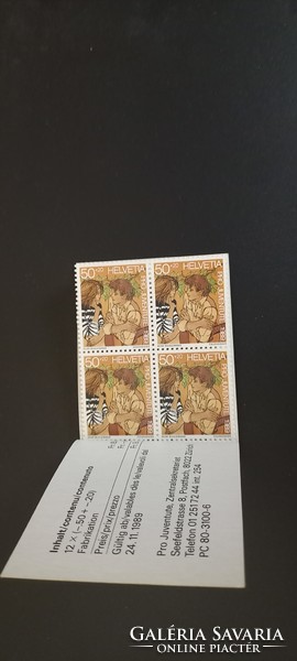 Pro Juventute 1984, 1987, 1989 Svájci Postatiszta bélyegfüzet