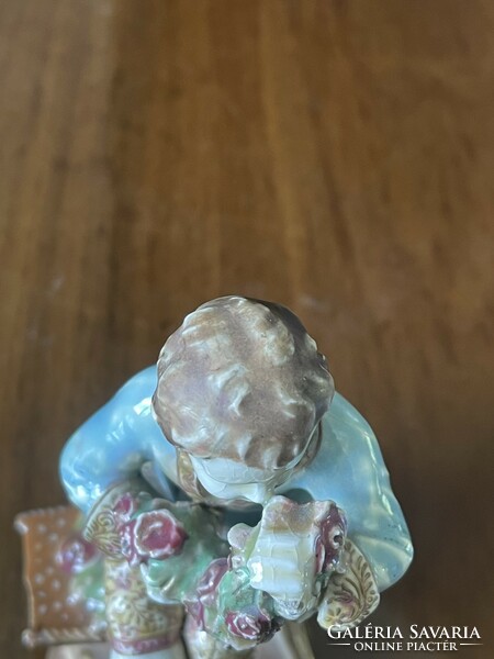 Rare antique Zsolnay family seal figure