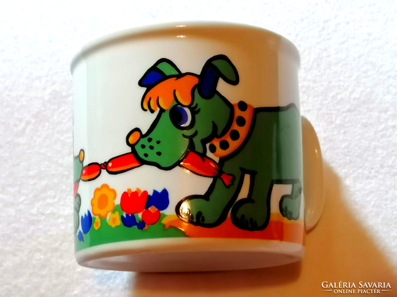 Ritka 70-es évekbeli Gubor Mug, Studio Fischer & Fischer design mesecsésze