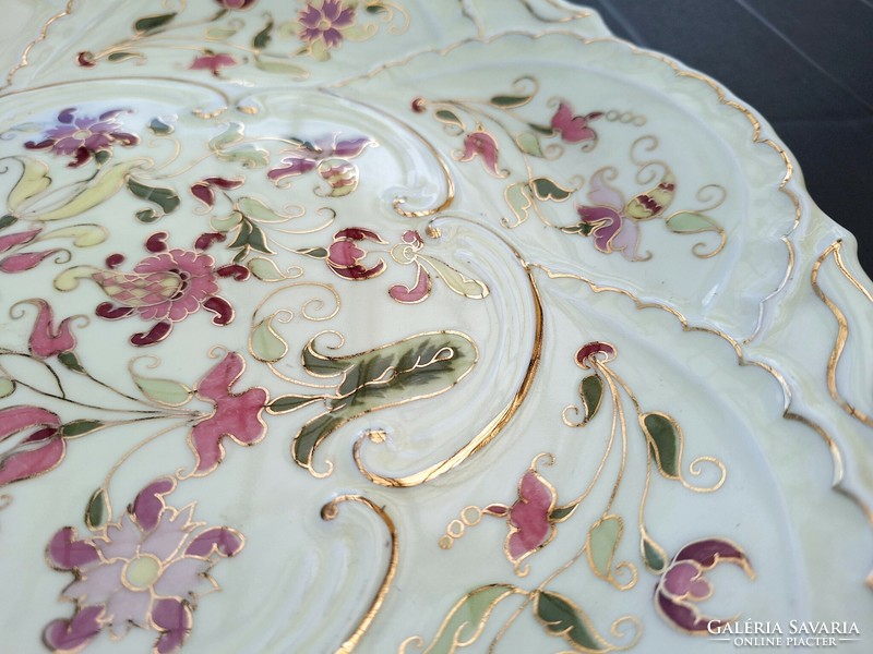 Zsolnay hand-painted decorative bowl
